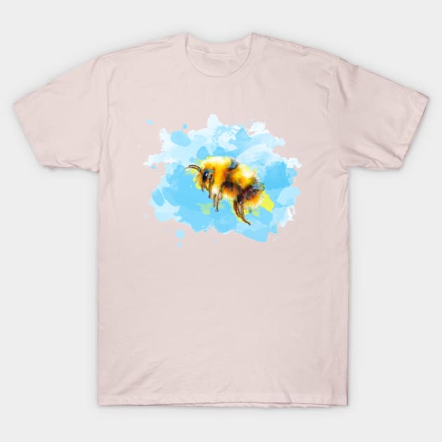 Bumble Away, Bumble Bee T-Shirt by Flo Art Studio